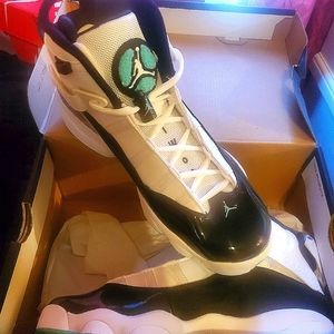 Jordan 6 rings GS what/white tropical twist  = size 8 and a 1/2 in women's